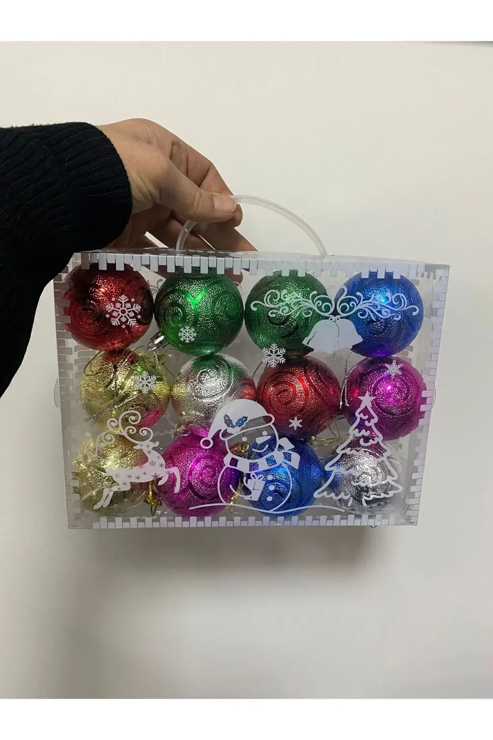 Renkleri Yılbaşı Topları 12 Li