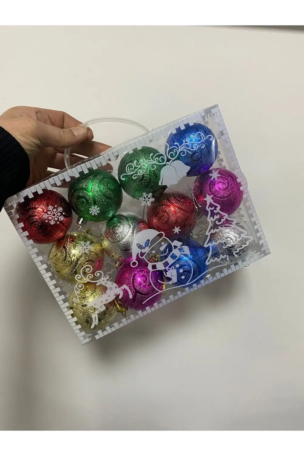 Renkleri Yılbaşı Topları 12 Li