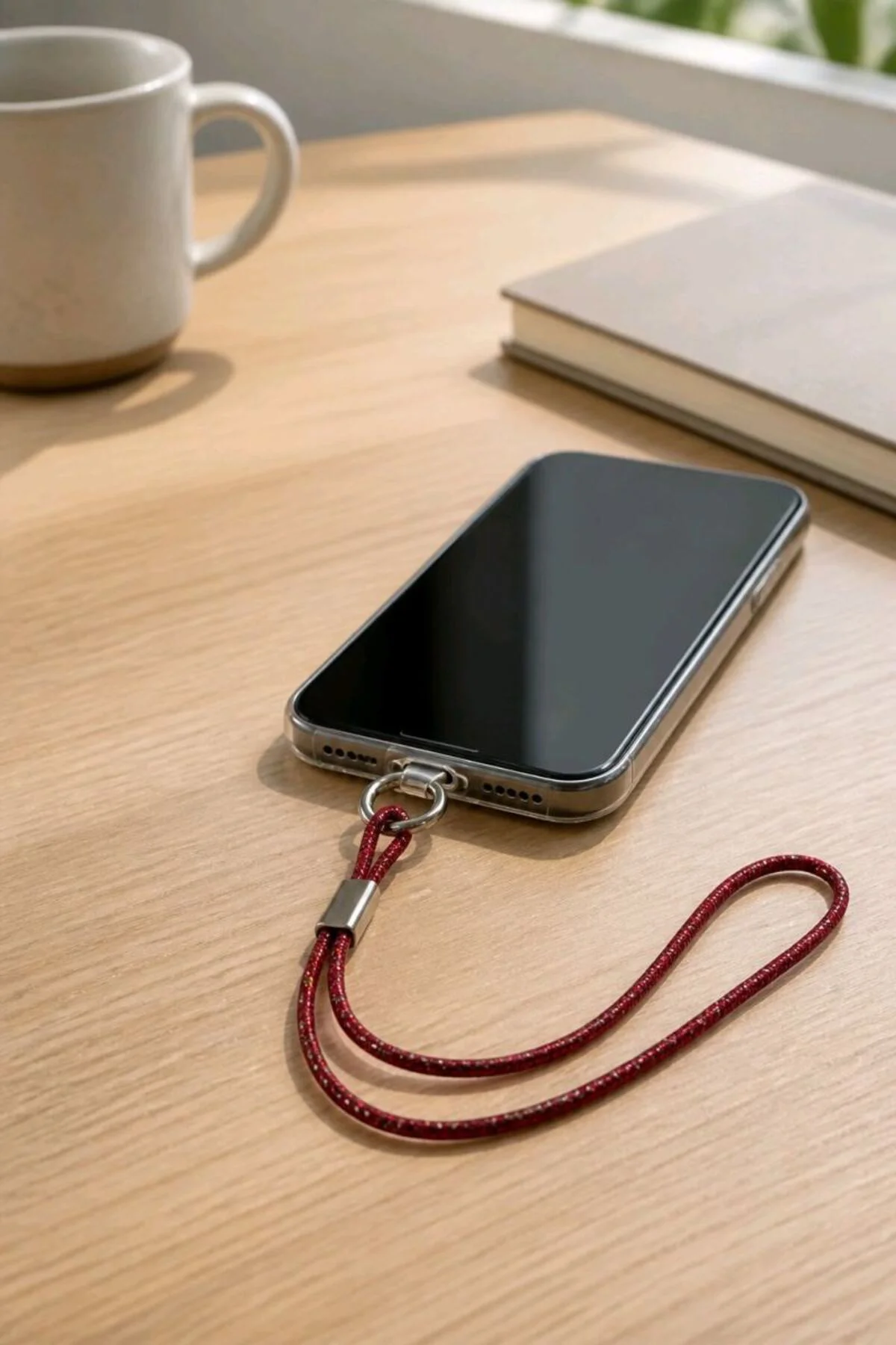 Renkli 25cm Uzunluğunda Telefon Askısı