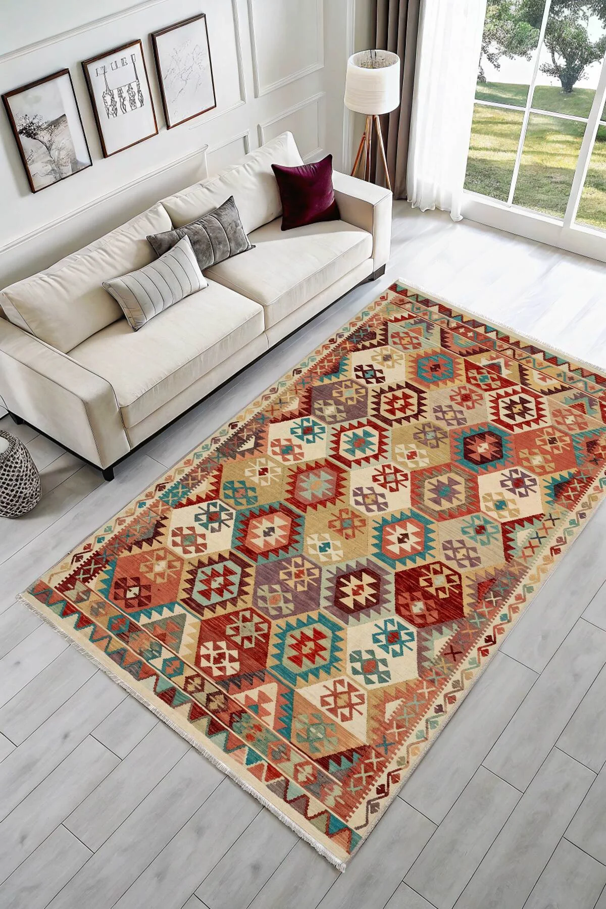 Renkli Anadolu Kilim Şönil Halı Yolluk Yıkanabilir Kaymaz Salon Mutfak Koridor Yatak Odası Renkli Anadolu Kilim Şönil Halı Yolluk Yıkanabilir Kaymaz Salon Mutfak Koridor Yatak Odası