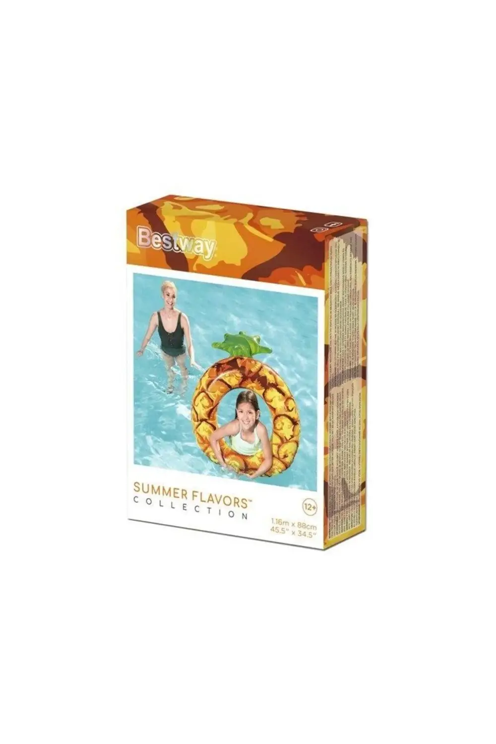 Renkli Ananas Desenli Deniz Simit - 36121 -Ananas