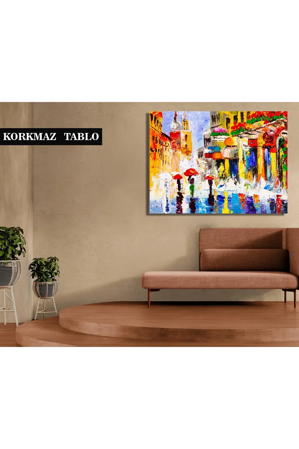 Renkli aşk ve kalp arka planında sanat resmi. Kanvas Tablo