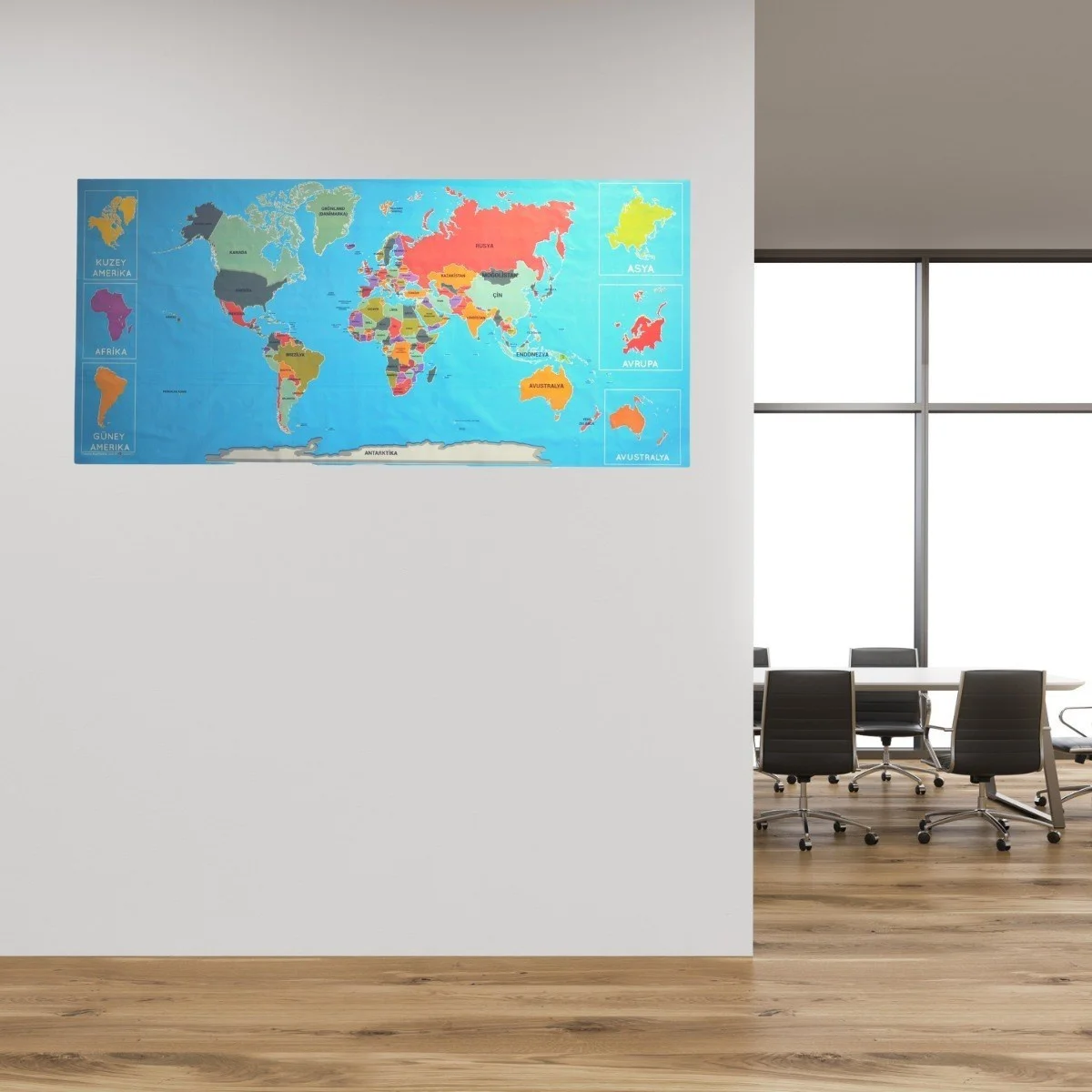 Renkli Atlas Dünya Haritası Manyetik Yapıştırıcı Gerektirmeyen Du Renkli Atlas Dünya Haritası Manyetik Yapıştırıcı Gerektirmeyen Du