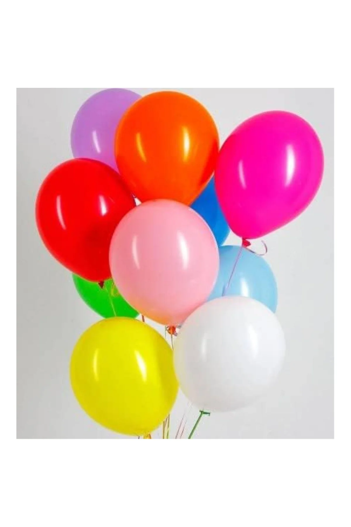 Renkli Balon 25 Li Karışık Renk Parti Doğum Günü Kutlama Özel Gün