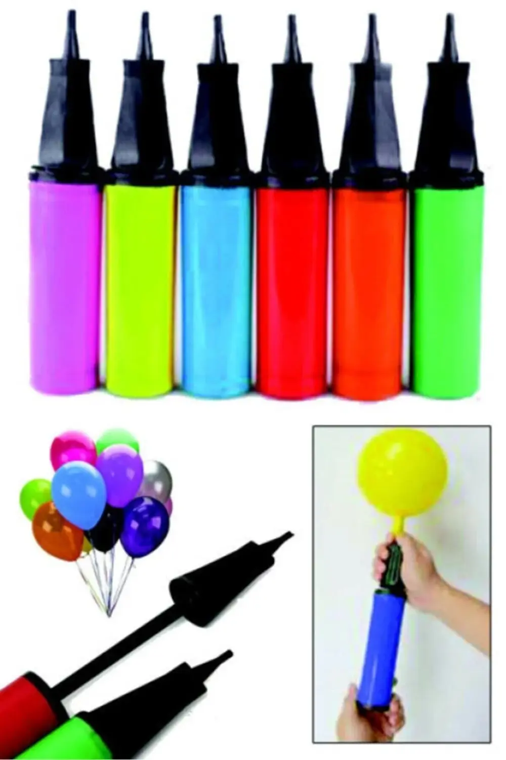 Parti Kırtasiye Renkli Balon Pompası