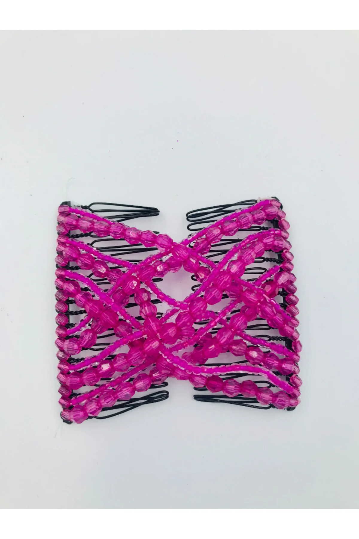 Renkli Boncuklu Esnek Geçirmeli Abiyelik Saç Süsü