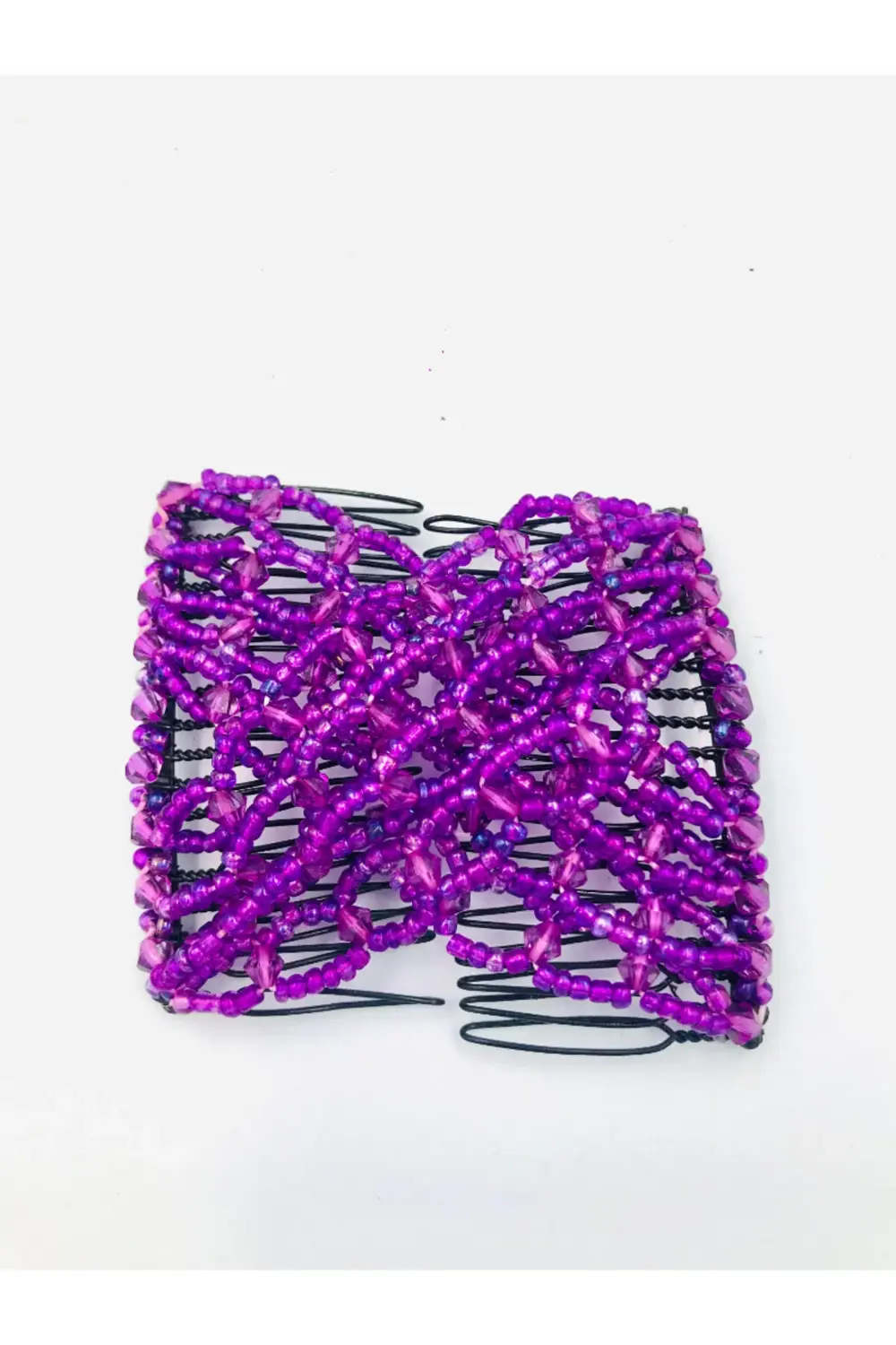 Renkli Boncuklu Esnek Geçirmeli Abiyelik Saç Süsü