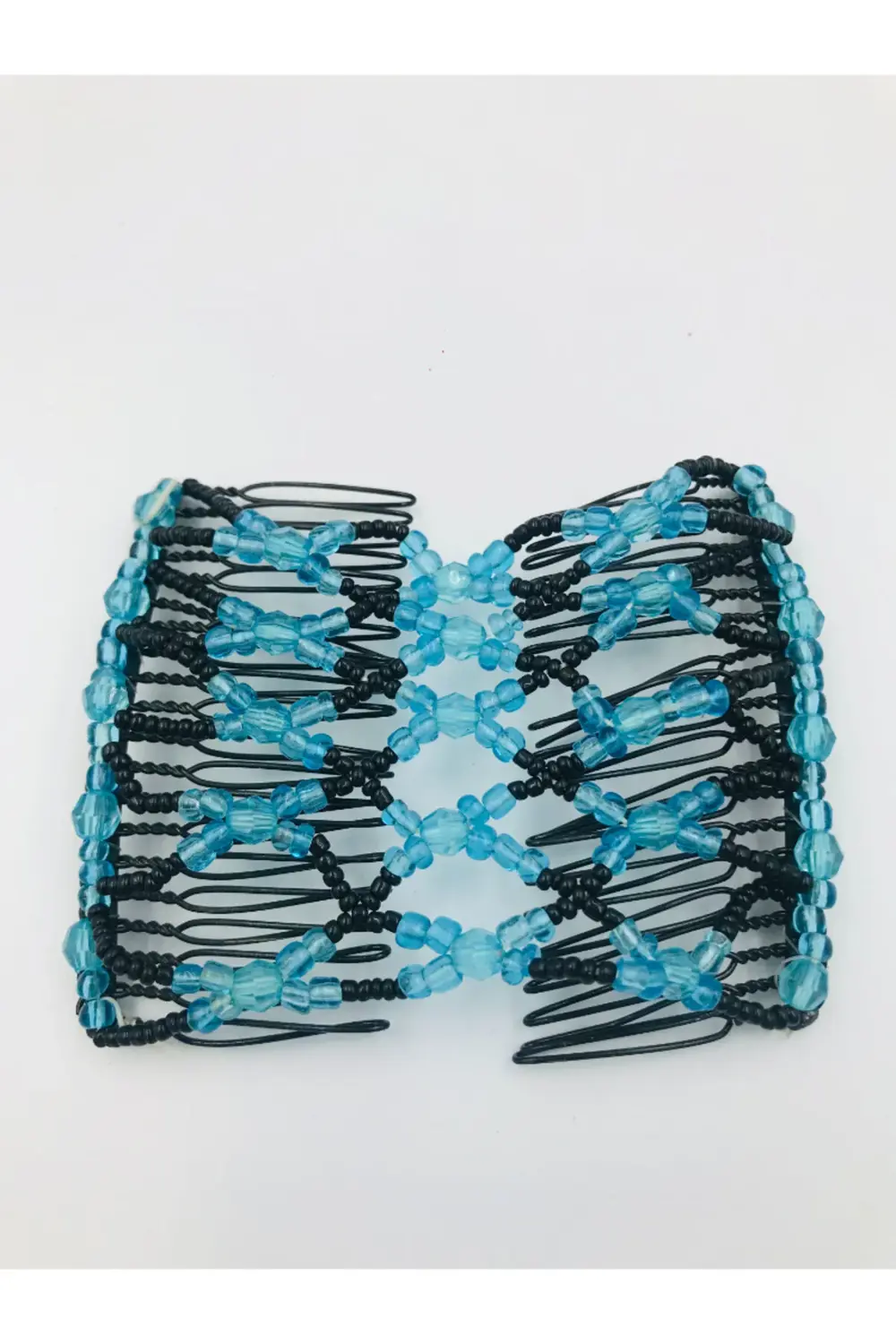 Renkli Boncuklu Esnek Geçirmeli Abiyelik Saç Süsü