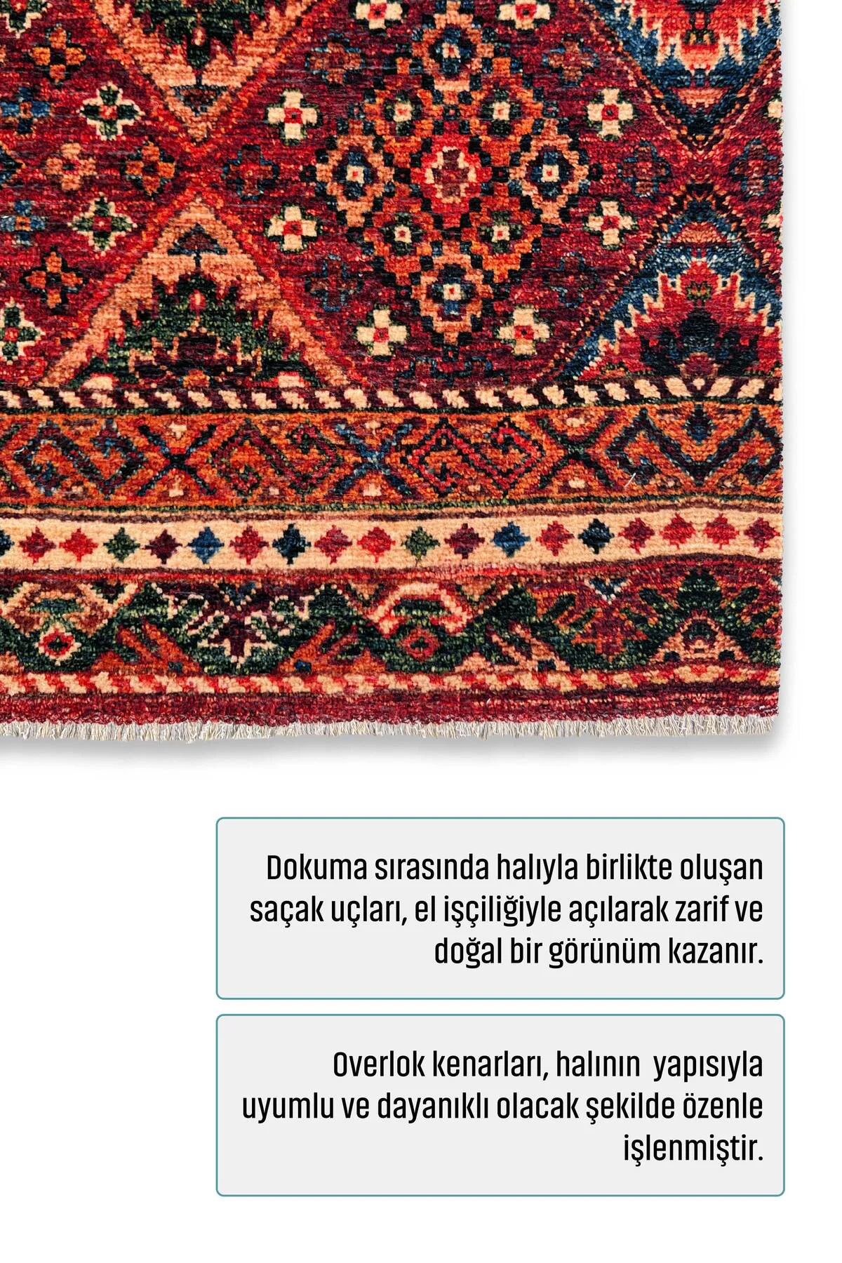Renkli Bordo Tasarım Şönil Halı Kilim Yolluk Kaymaz Yıkanabilir S
