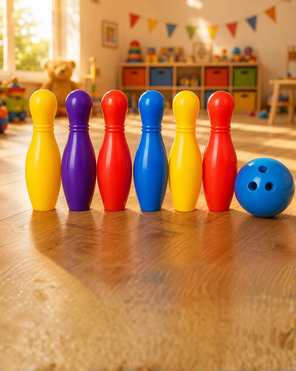 Renkli Bowling Seti Çocuk Aktivite Oyunu Motor Beceri Geliştirici Renkli Bowling Seti Çocuk Aktivite Oyunu Motor Beceri Geliştirici