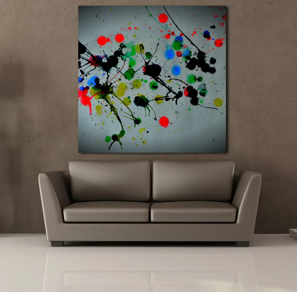 RENKLİ BOYALAR KANVAS TABLO