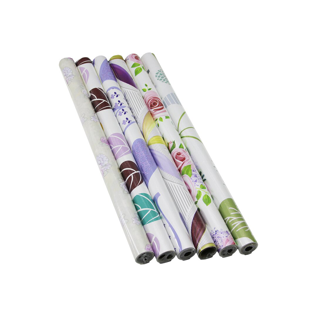 RENKLİ ÇİÇEKLİ - DESENLİ 45CM X 2MT FOLYO YAPIŞKANLI DUVAR KAĞIT 