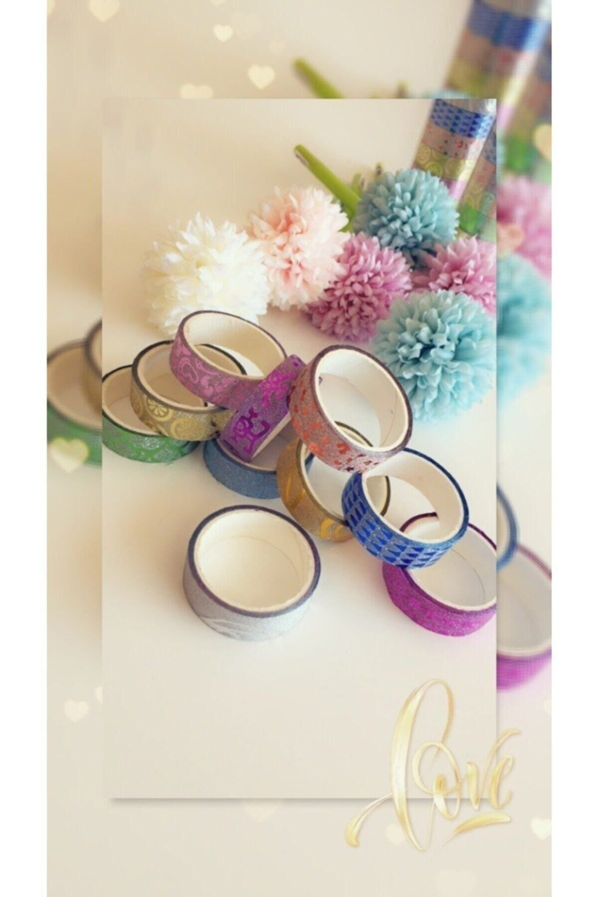 Çok Şeker Bir Yer Renkli Desenli Simli Bant