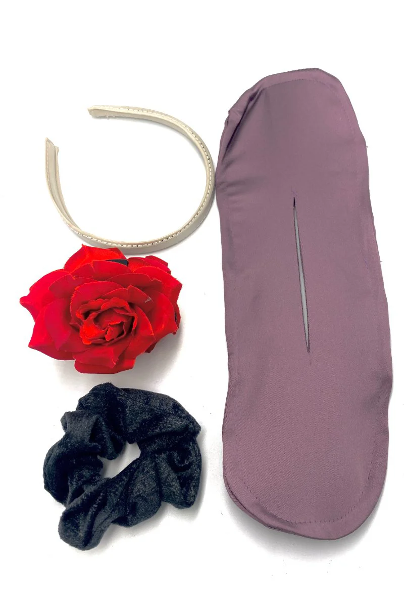 Renkli Desenli Taç Toka Bandana Set