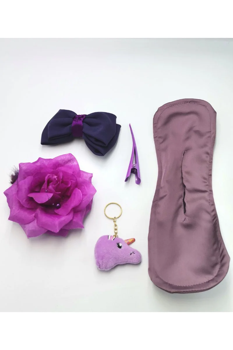Renkli Desenli Taç Toka Bandana Set