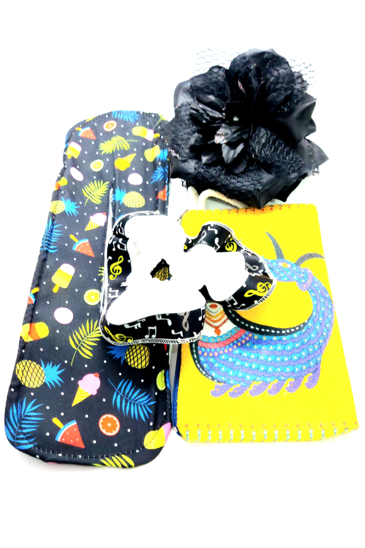 Monalisa Home Renkli Desenli Taç Toka Bandana Set