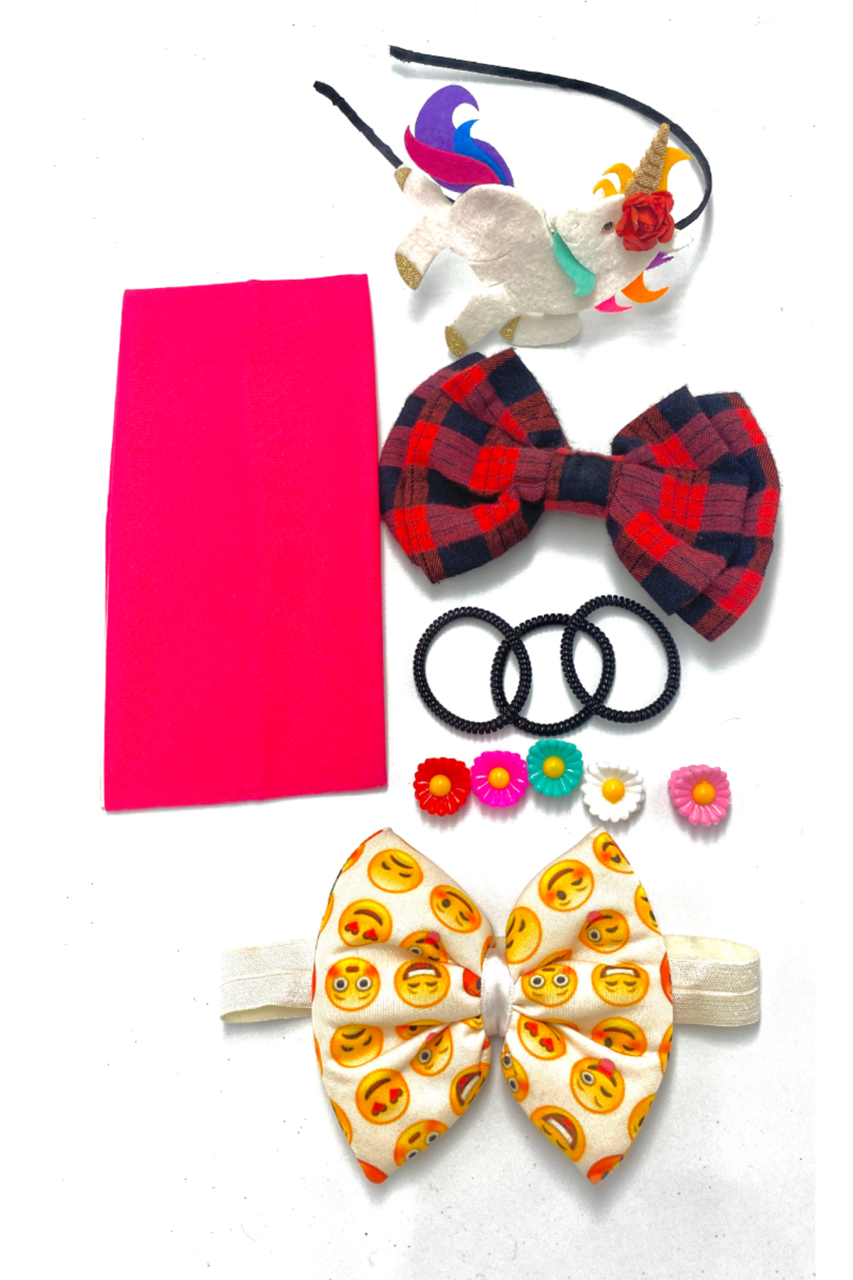 Monalisa Home Renkli Desenli Taç Toka Bandana Set