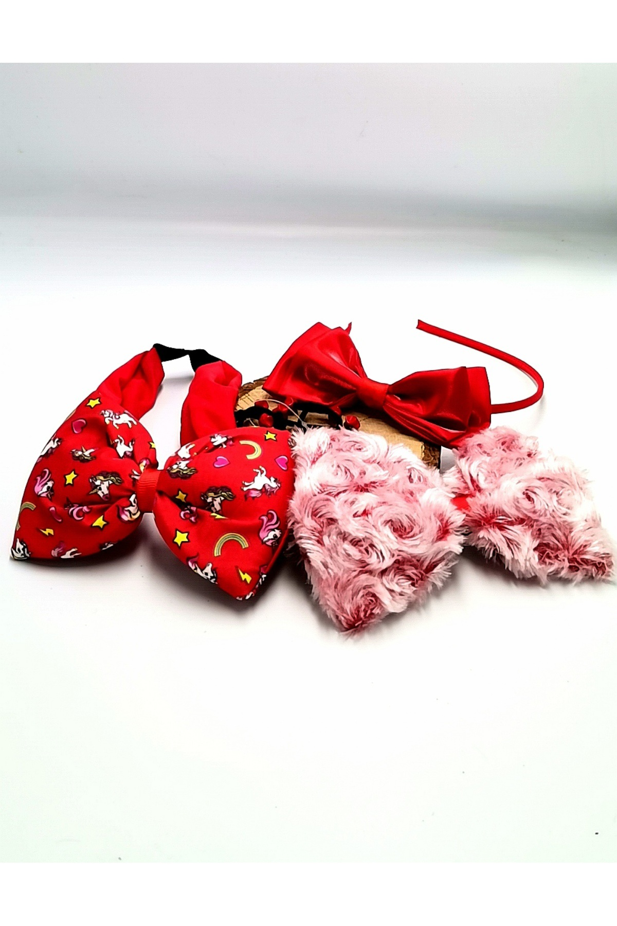 Monalisa Home Renkli Desenli Taç Toka Bandana Set