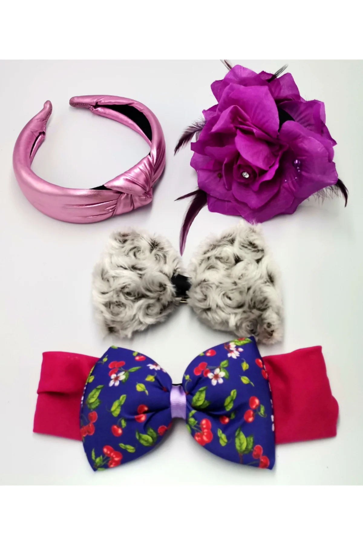 Renkli Desenli Taç Toka Bandana Set Fiyatı, Yorumları ve Özellikleri