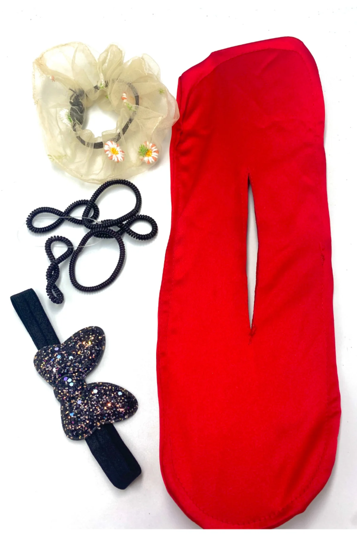 Renkli Desenli Taç Toka Bandana Set