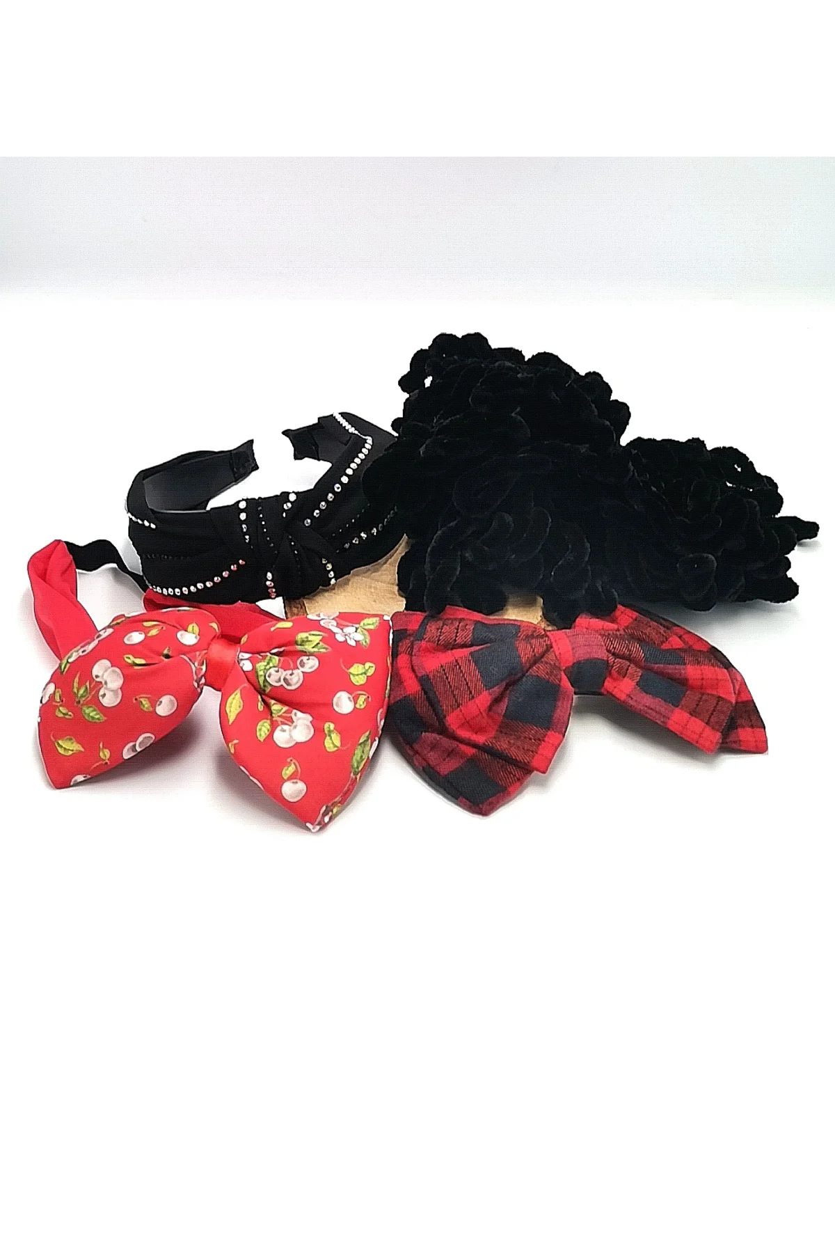 Renkli Desenli Taç Toka Bandana Set