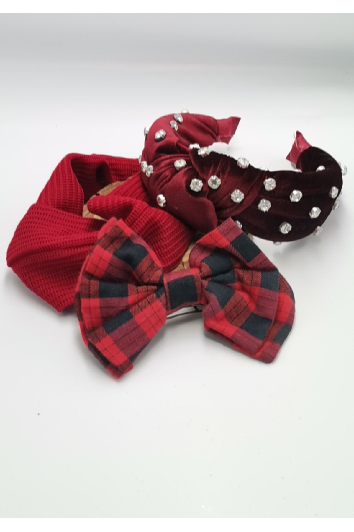 Monalisa Home Renkli Desenli Taç Toka Bandana Set