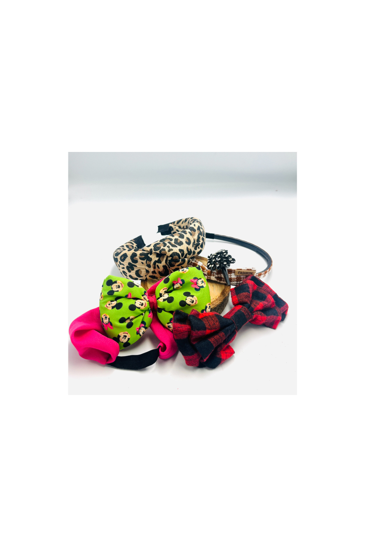 Monalisa Home Renkli Desenli Taç Toka Bandana Set