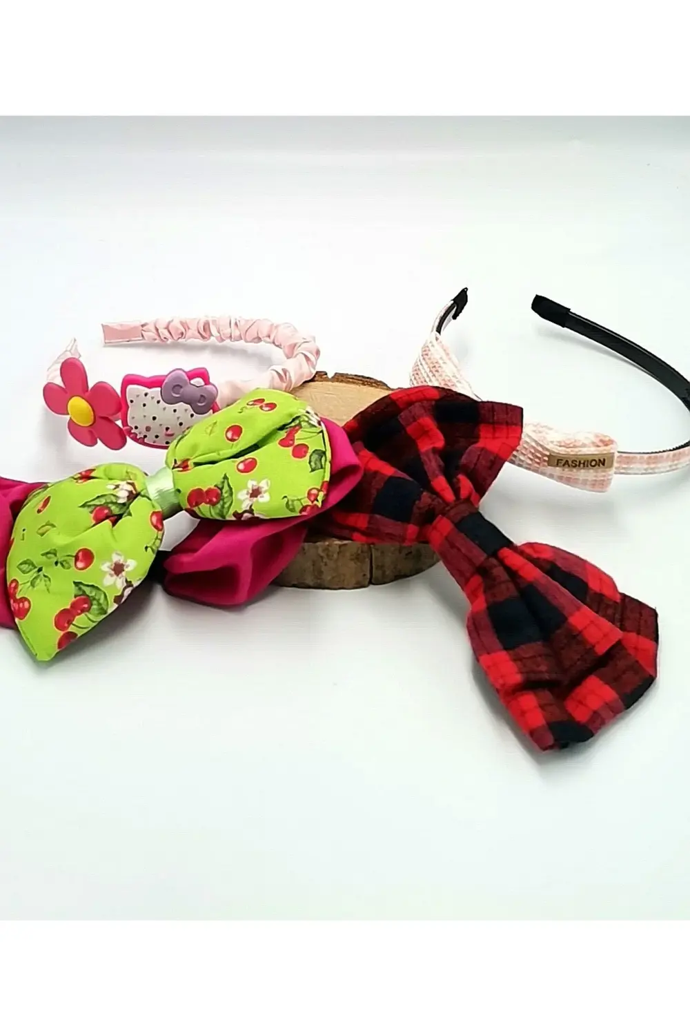 Renkli Desenli Taç Toka Bandana Set