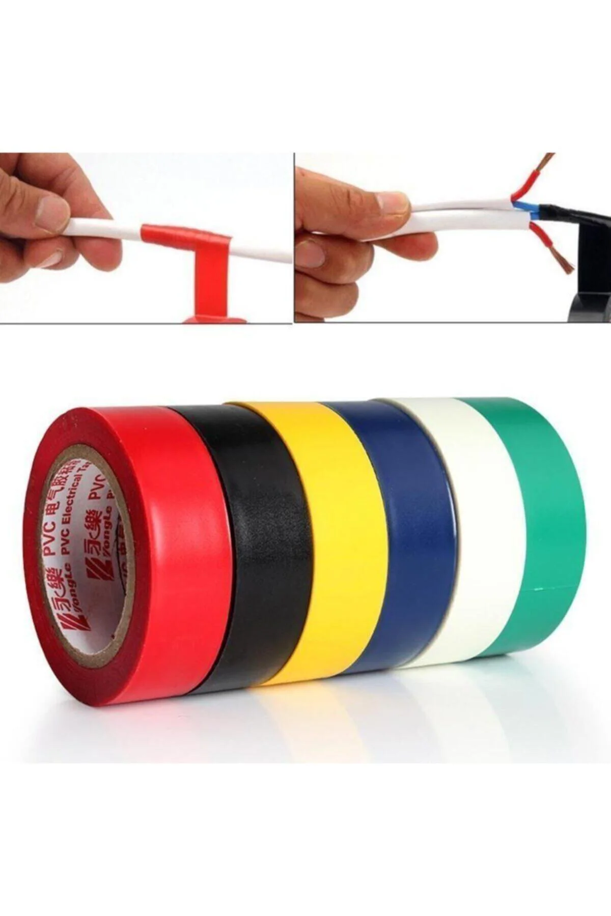 Renkli Elektrik Bandı 10 Lu Izole Bant 10 Adet Renkli Elektrik Bandı 10 Lu Izole Bant 10 Adet