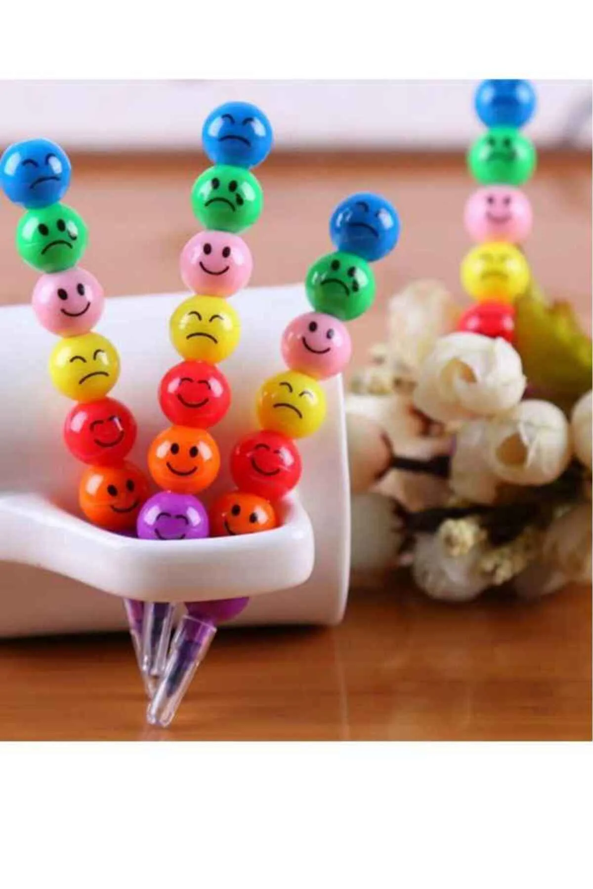 -renkli Emoji Yumurtlyan Boya Kalemi 4 Lü Karne Hedyesi, 23 Nisan