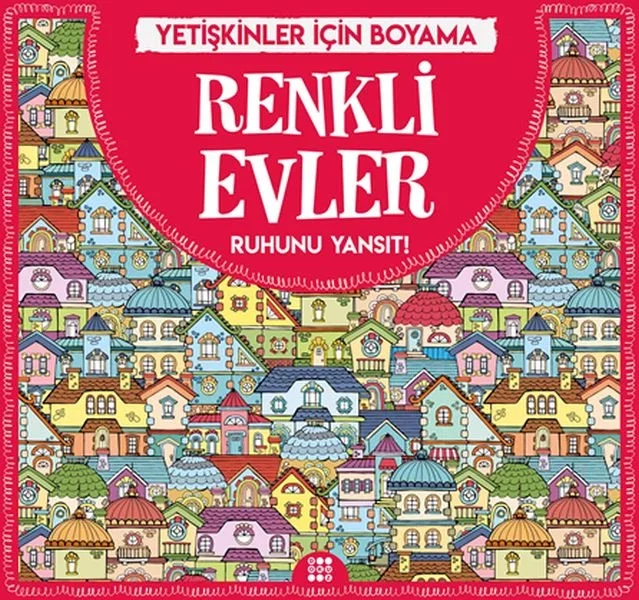 Renkli Evler - Yetişkinler İçin Boyama Renkli Evler - Yetişkinler İçin Boyama