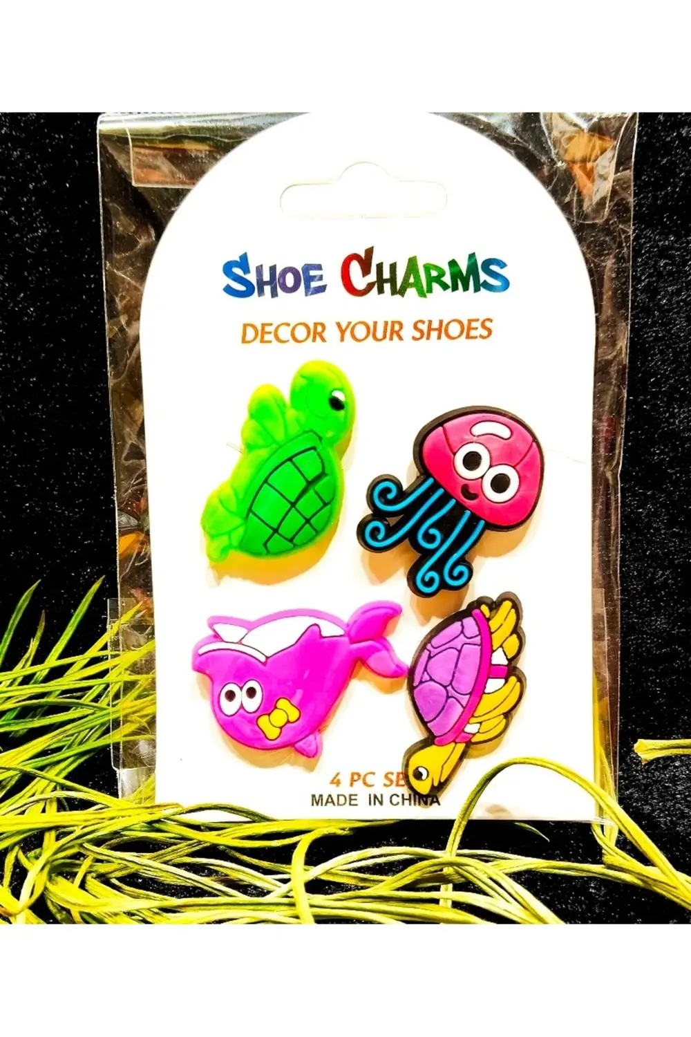 Renkli Figürlü Dörtlü Cros Süsü