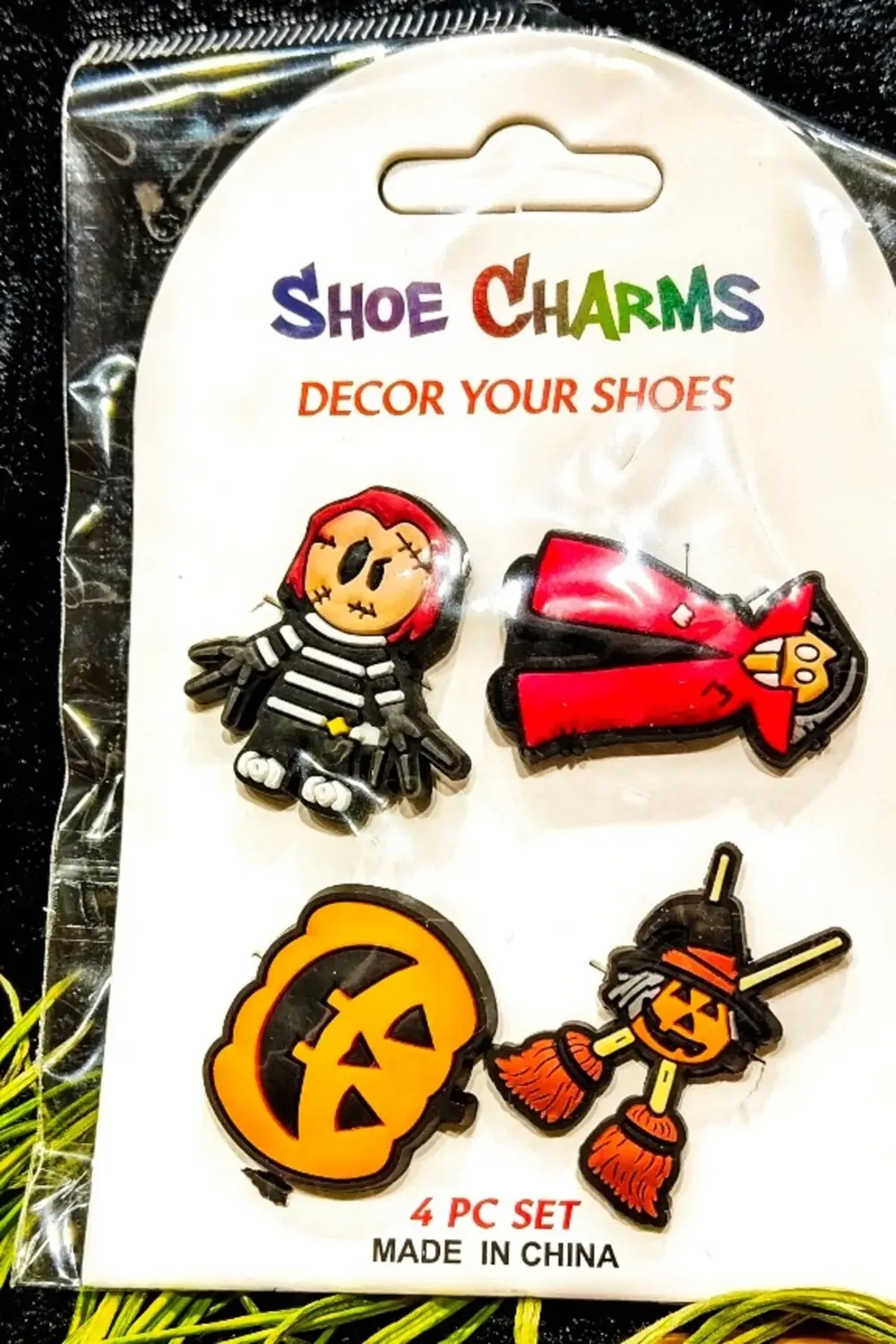 Renkli Figürlü Dörtlü Cros Süsü