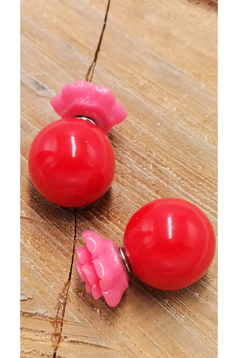 Renkli Figürlü Lüks Küpe