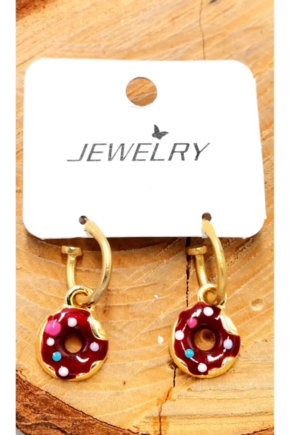 Renkli Figürlü Lüks Küpe