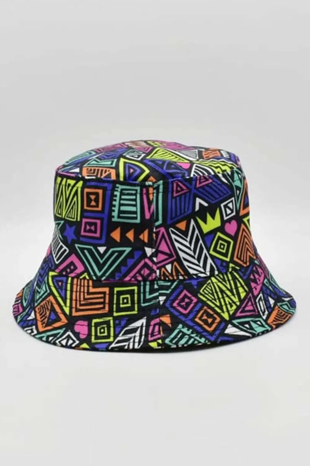 Renkli Figürlü Unisex Bucket Şapka