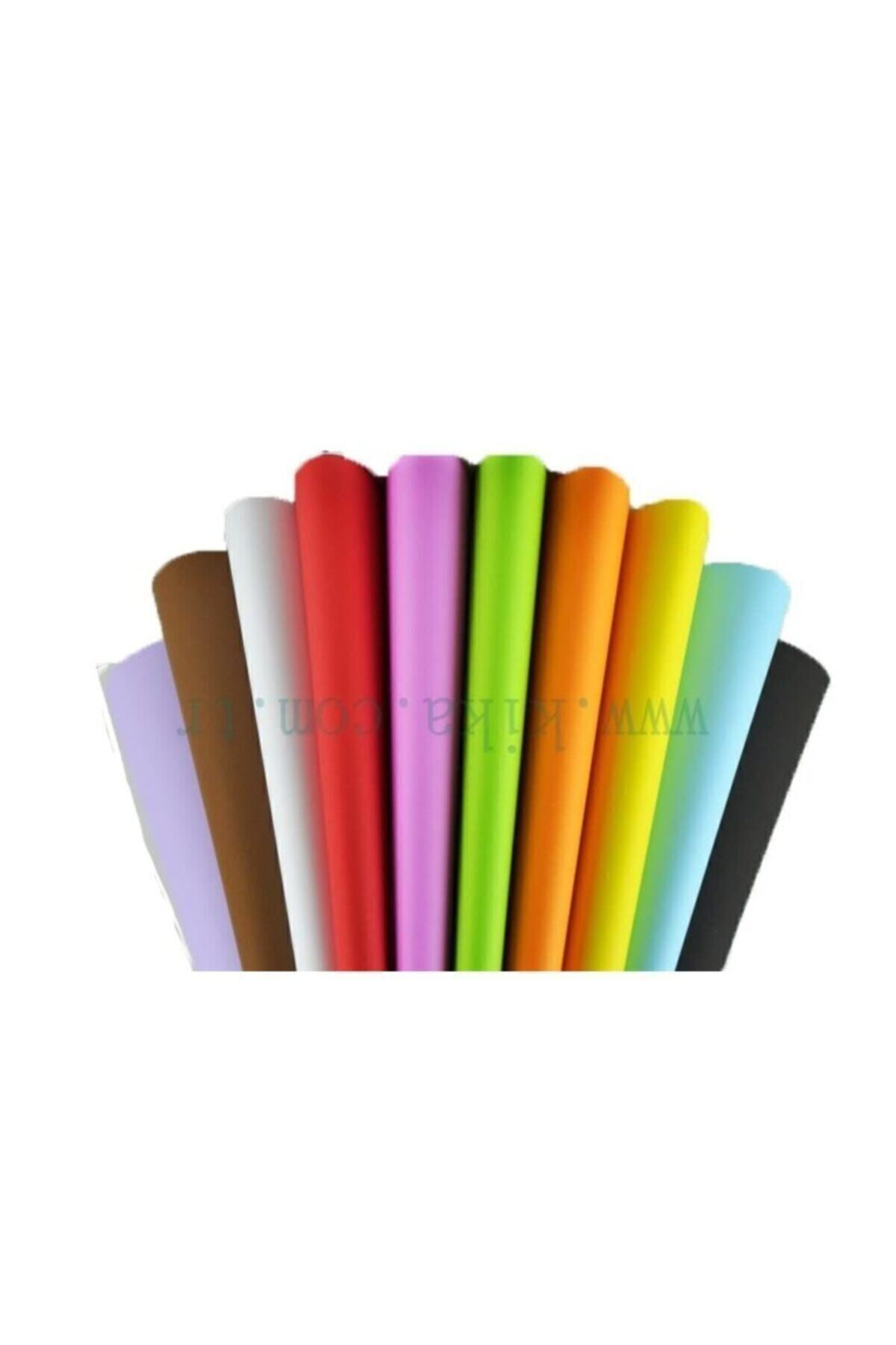 Kika Renkli Fon Kartonu 10 Karişik Renk 50*70 Mm