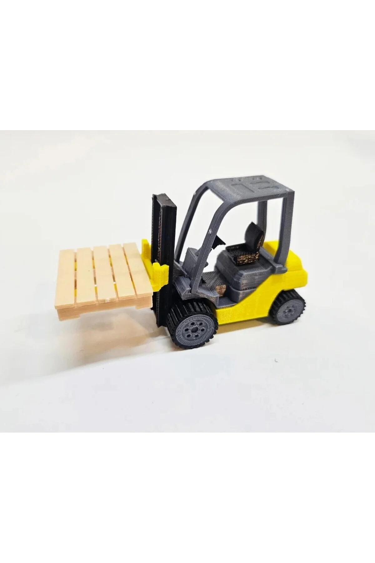 Renkli Forklift Model Kartı (KENDİN YAP) 15 CM