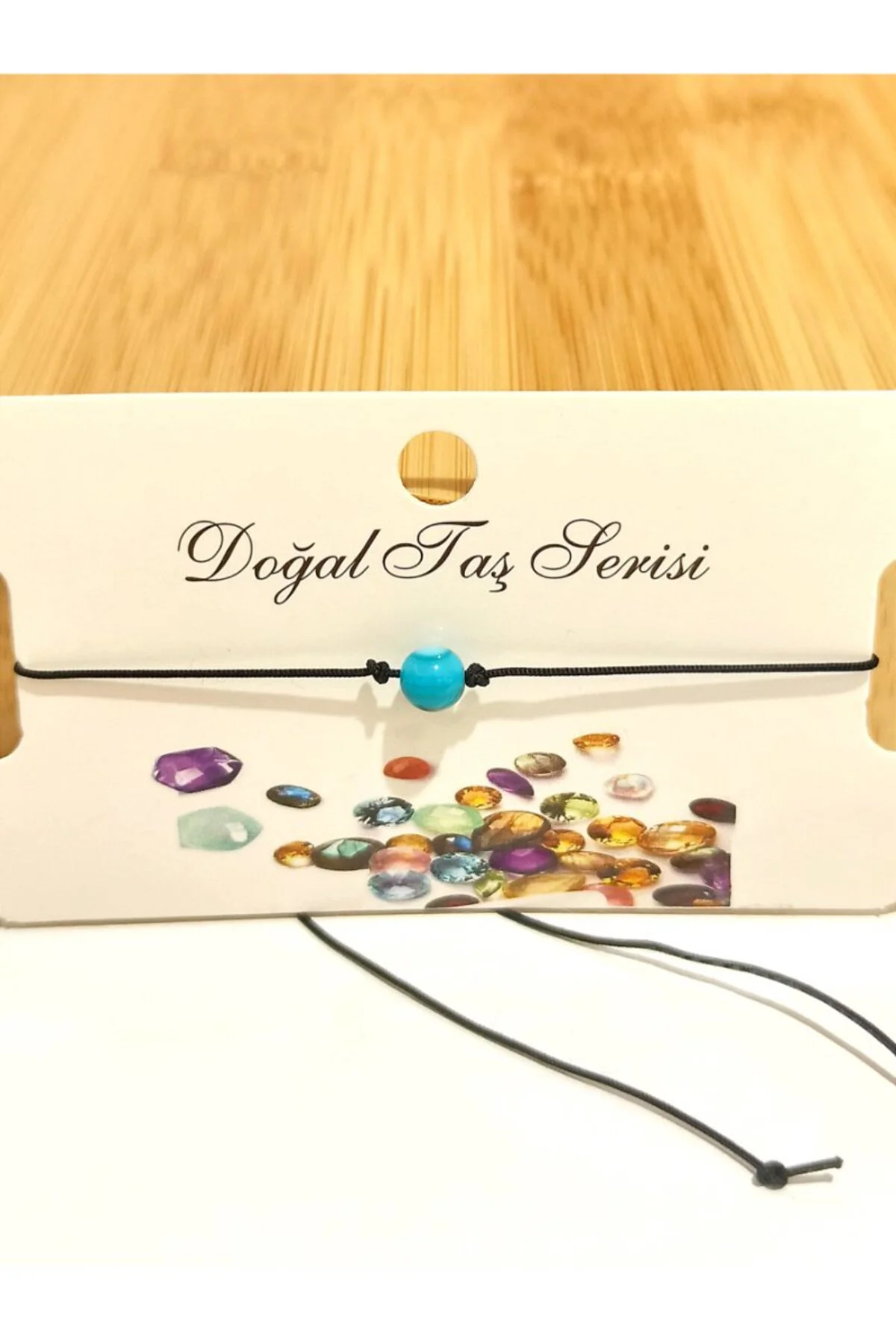 Renkli Gösterişli Ayarlanabilir Taş Figürlü İp Bileklik