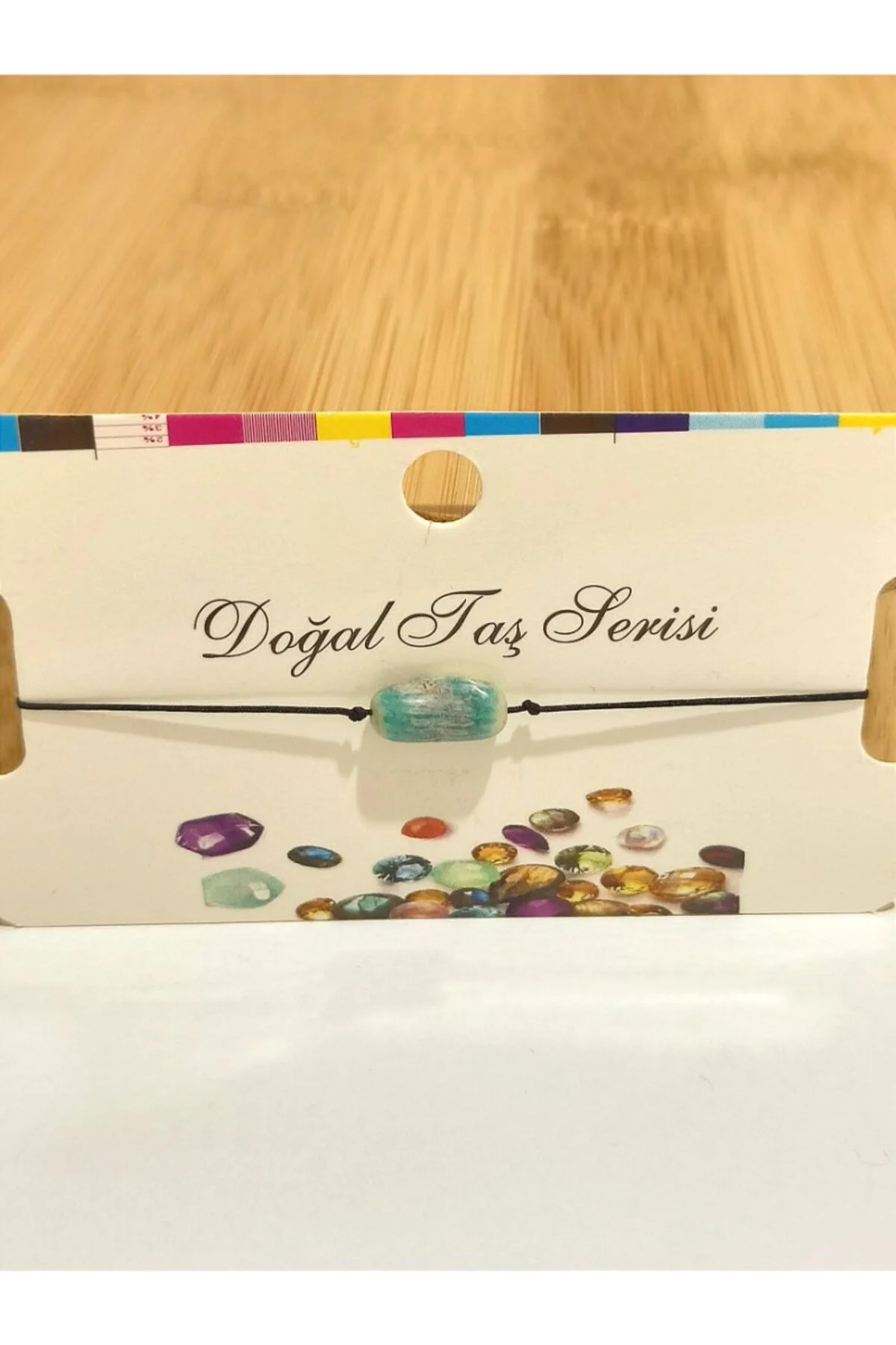 Renkli Gösterişli Ayarlanabilir Taş Figürlü İp Bileklik