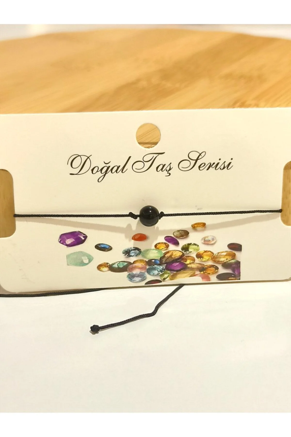 Renkli Gösterişli Ayarlanabilir Taş Figürlü İp Bileklik