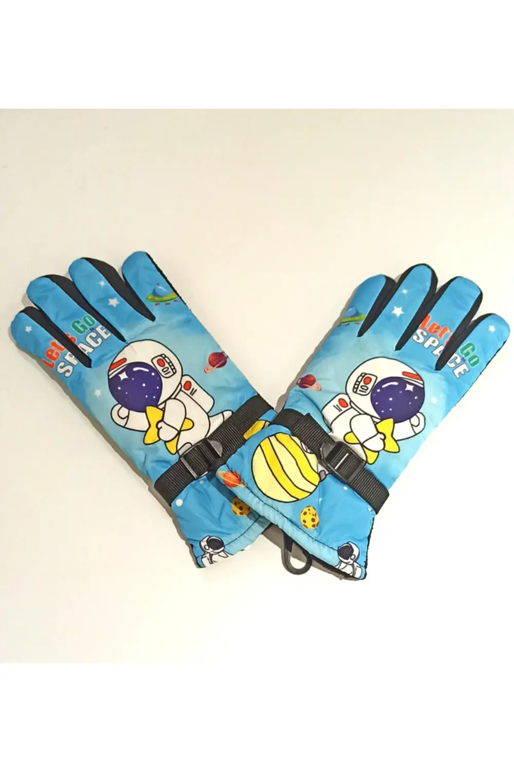 Renkli Gösterişli Figürlü İçi Peluşlu Eldiven