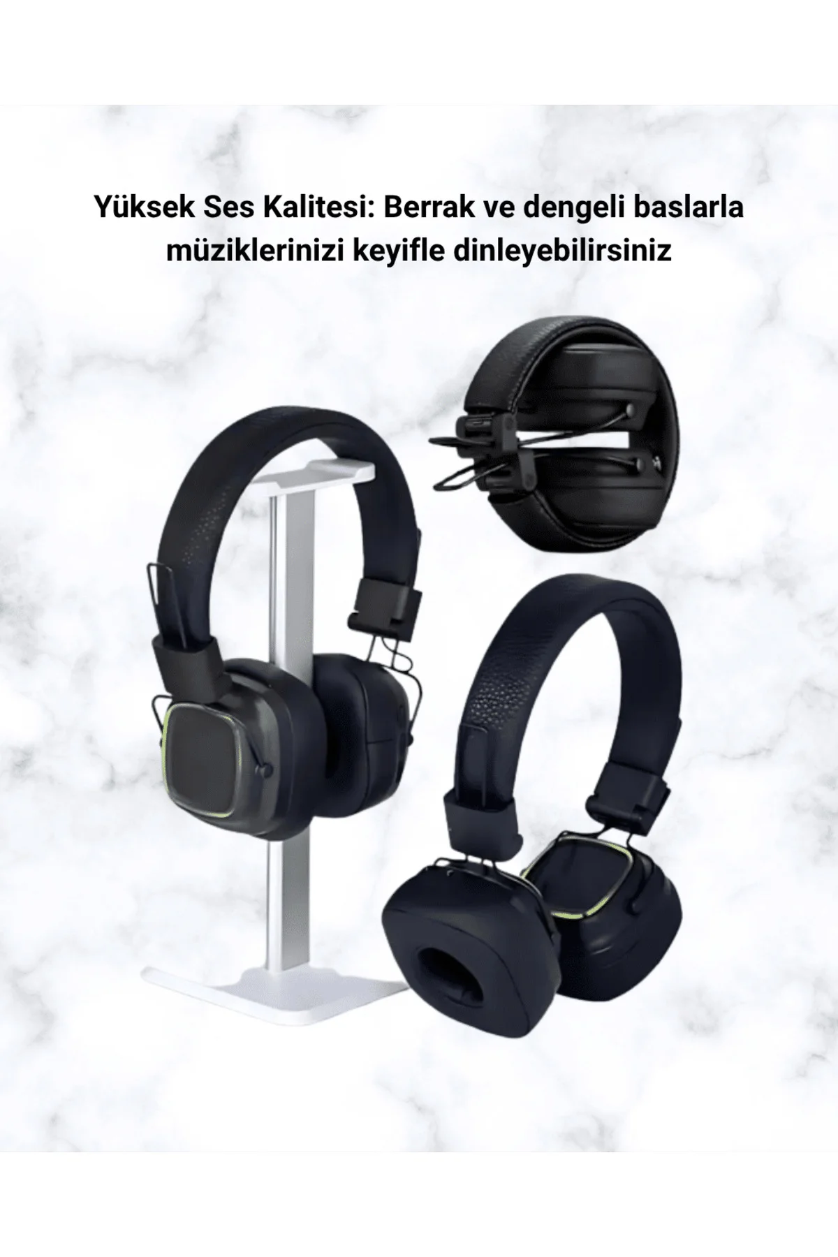 Renkli Işık Efektli Bluetooth 5.3 Müzik Kulaklığı
