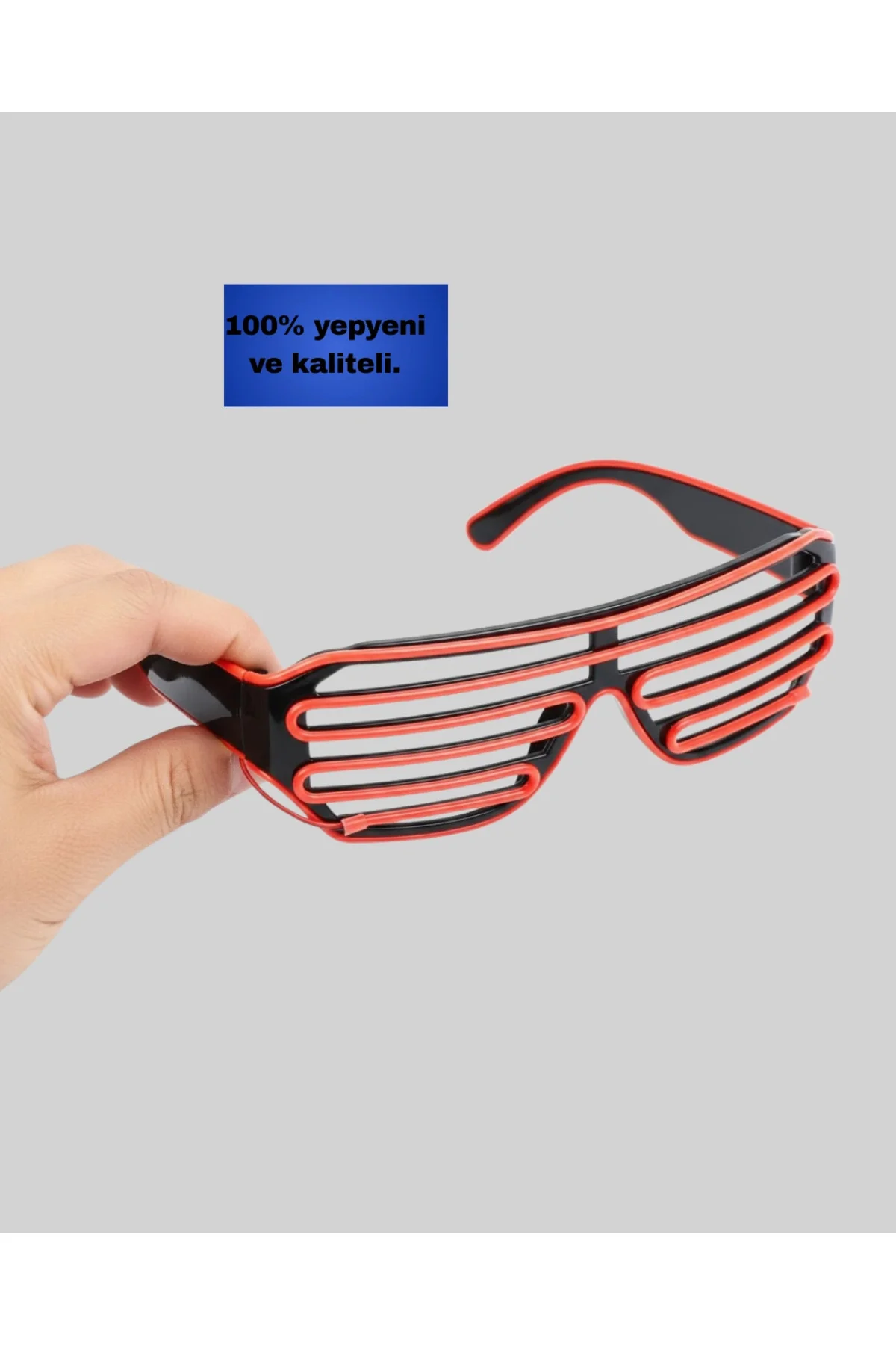 Renkli Işıklı Gözlük Eğlenceli Gece Aksesuarı