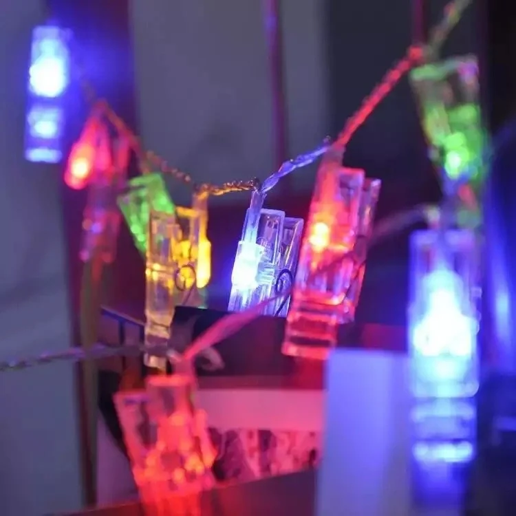 Renkli Işıklı Mandallı Fotoğraf Albümü 10 Lu - Rgb Renkli Işıklı Mandallı Fotoğraf Albümü 10 Lu - Rgb