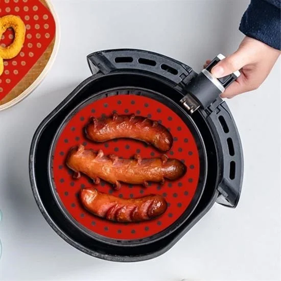 Renkli Isıya Dayanıklı Yıkanılabilir Silikon Fırın Ve Airfryer Yuvarlak Pişirme Matı 23 Cm Bx40 Fiyatı, Yorumları ve Özellikleri