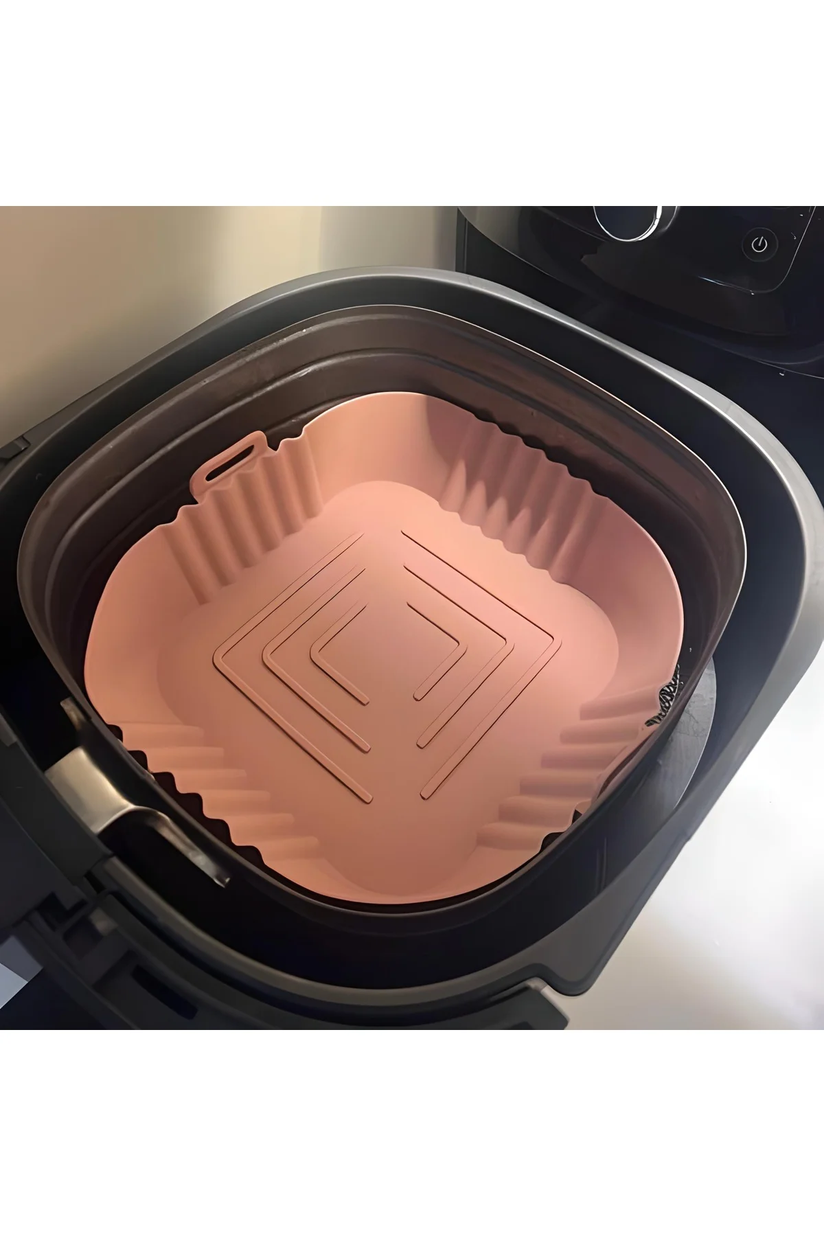 Renkli Isıya Dayanıklı Yıkanılabilir Silikon Fırın Ve Airfryer Ka