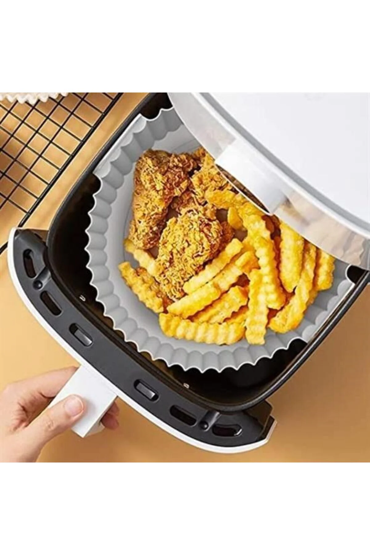 Renkli Isıya Dayanıklı Yıkanılabilir Silikon Fırın Ve Airfryer Yu