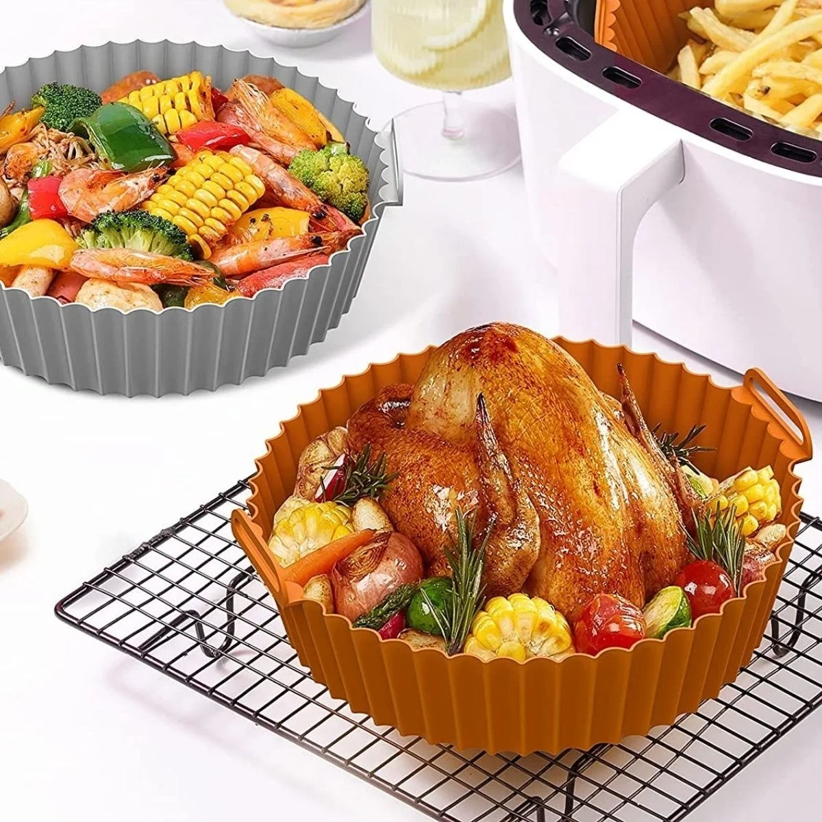 Renkli Isıya Dayanıklı Yıkanılabilir Silikon Fırın Ve Airfryer Yuvarlak Model Pişirme Matı 20 Cm Bx40 Fiyatı, Yorumları ve Özellikleri