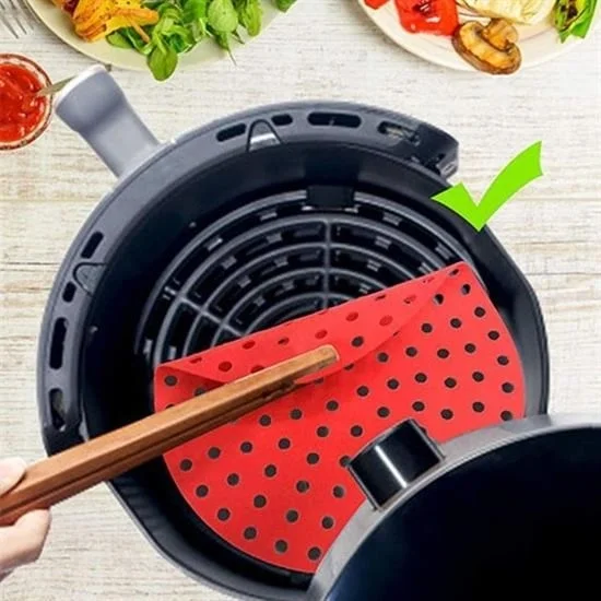 Renkli Isıya Dayanıklı Yıkanılabilir Silikon Fırın Ve Airfryer Yuvarlak Pişirme Matı 23 Cm Bx40 Fiyatı, Yorumları ve Özellikleri